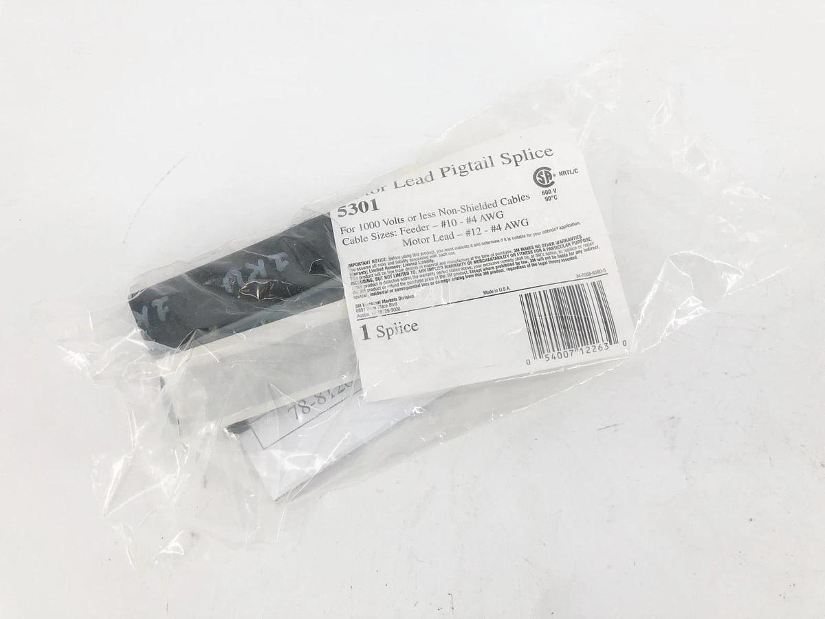 New 3M 5301 Motor Lead Pigtail Splice Kit 1000V or Less (3 Splices)