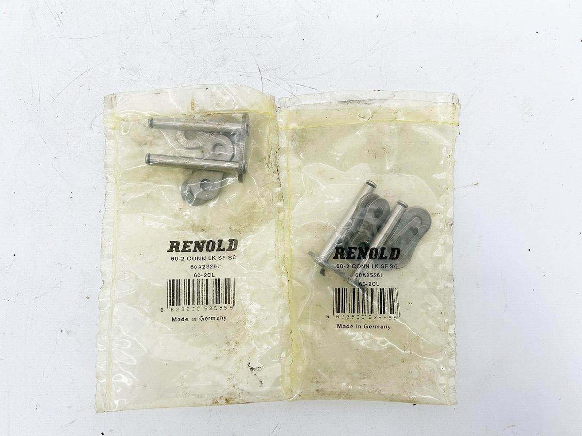 New Lot of 2 Renold 60A3S26I Chain Link Roller 60-2 Conn LK SF SC 20-2CL