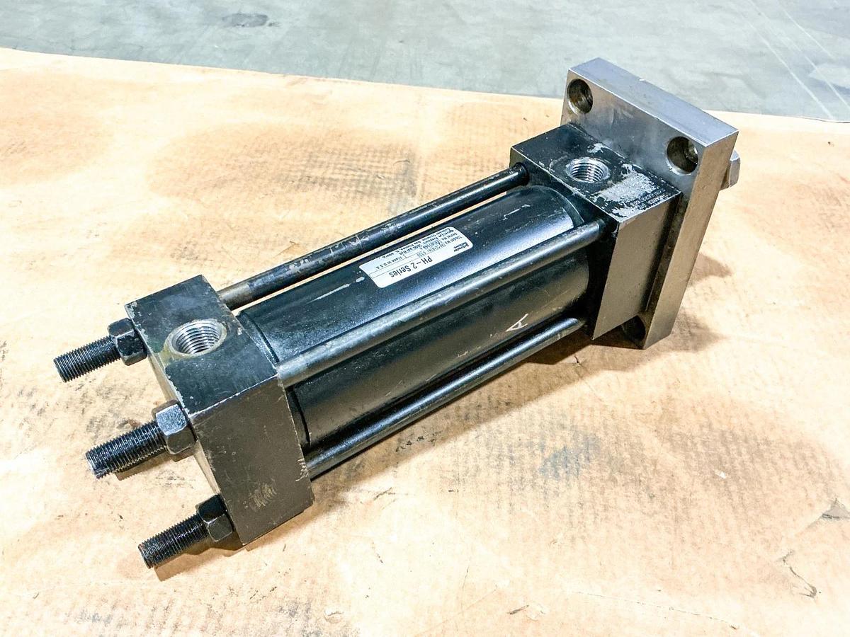 Used Schrader Bellows PFCA16141 6.000 Pneumatic Cylinder 3000PSI 6” Stroke PH-2