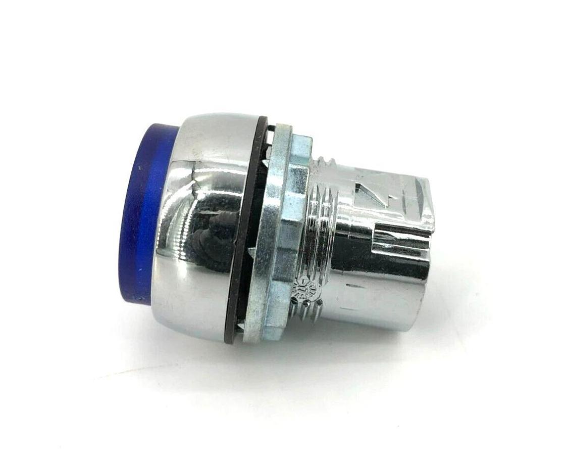 New Allen Bradley 800FM-LE6 Pushbutton, Extended, Illuminated, 24V, Blue