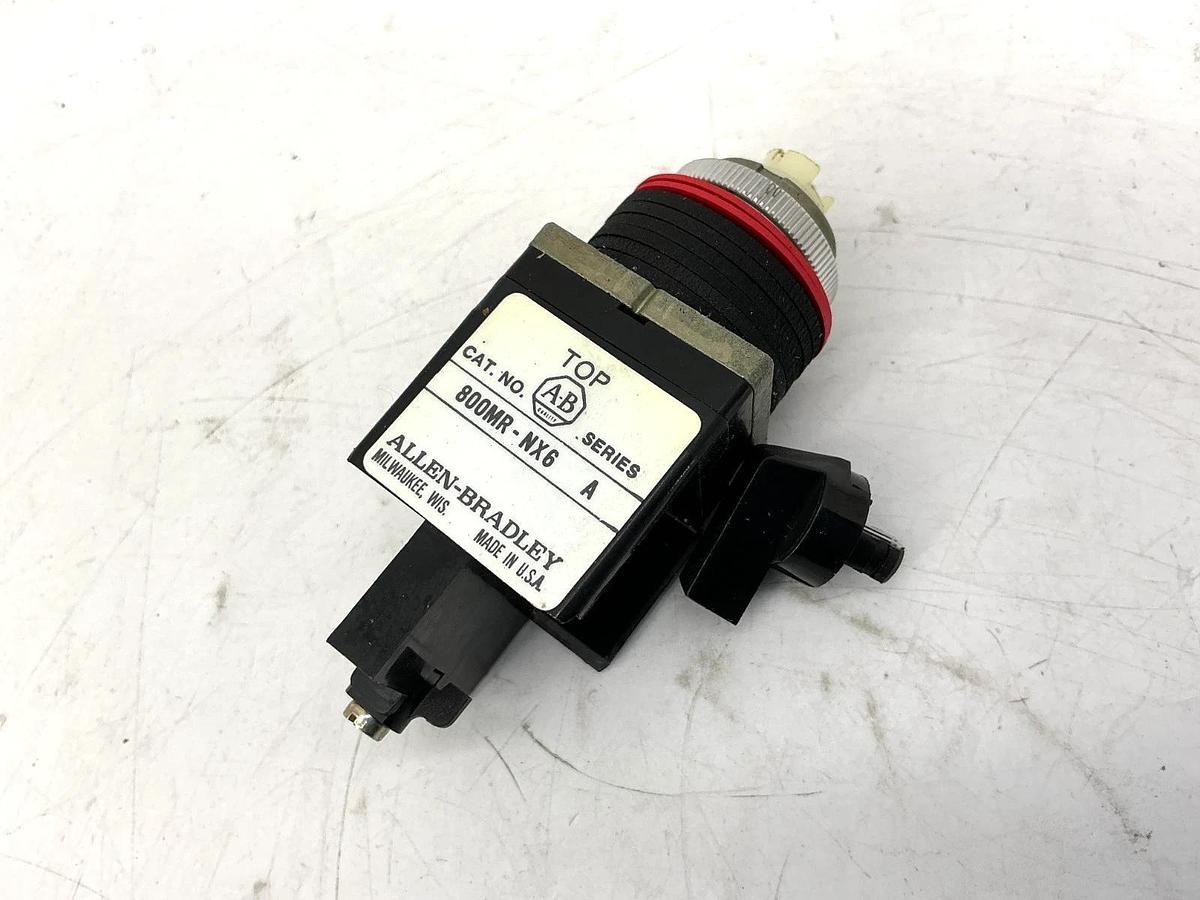 New Allen Bradley 800MR-NX6 Ser A Round Selector Switch 2Pos Maintained - No Box