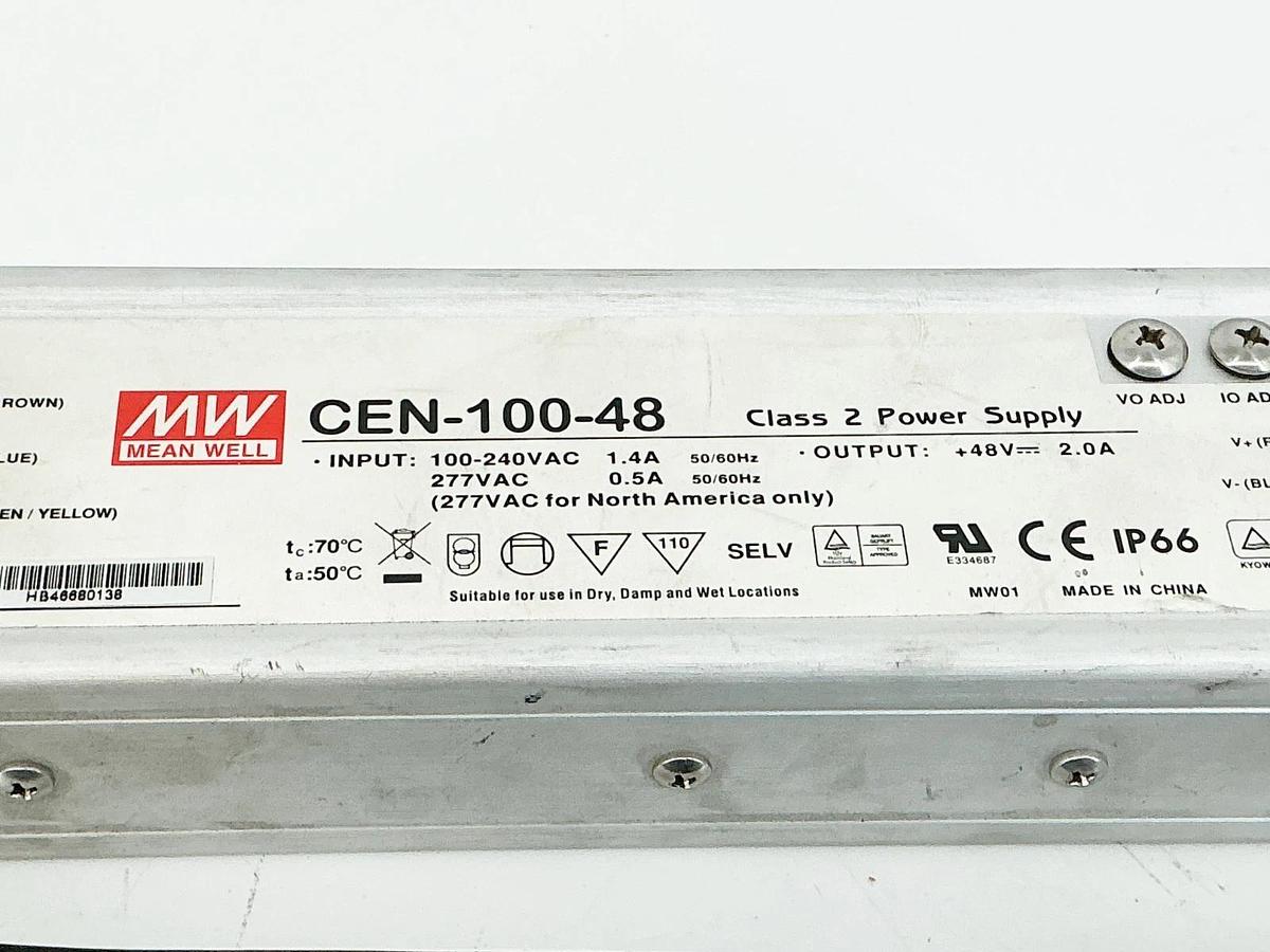 New Mean Well CEN-100-48 Power Supply 100-240V 1.4A 50/60Hz - No Box