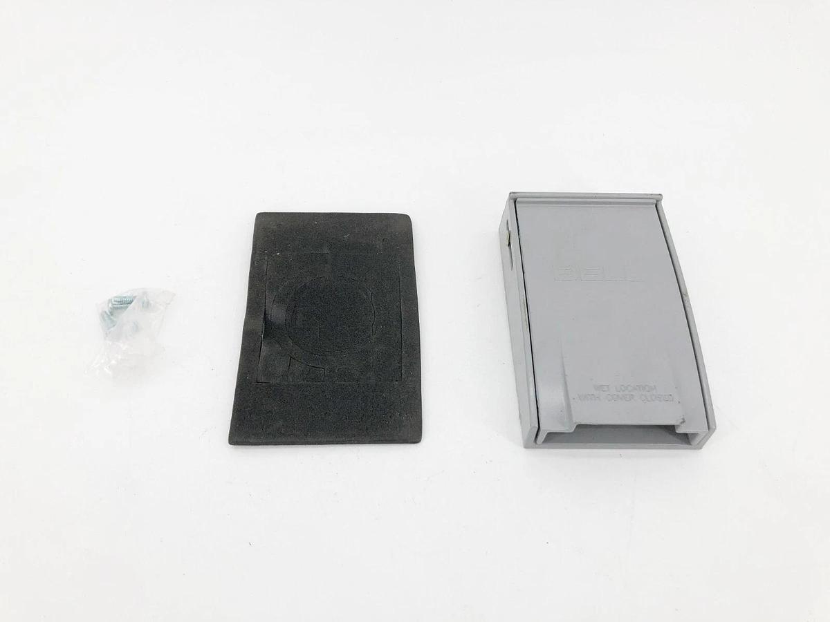 New Bell Rayntite 5026-0 Single Gang Device Flip Cover Weatherproof