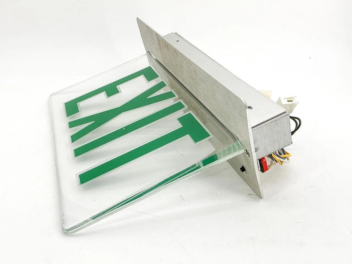 New Lithonia Lighting F2RP1GC Glass LED Exit Sign 120/277V