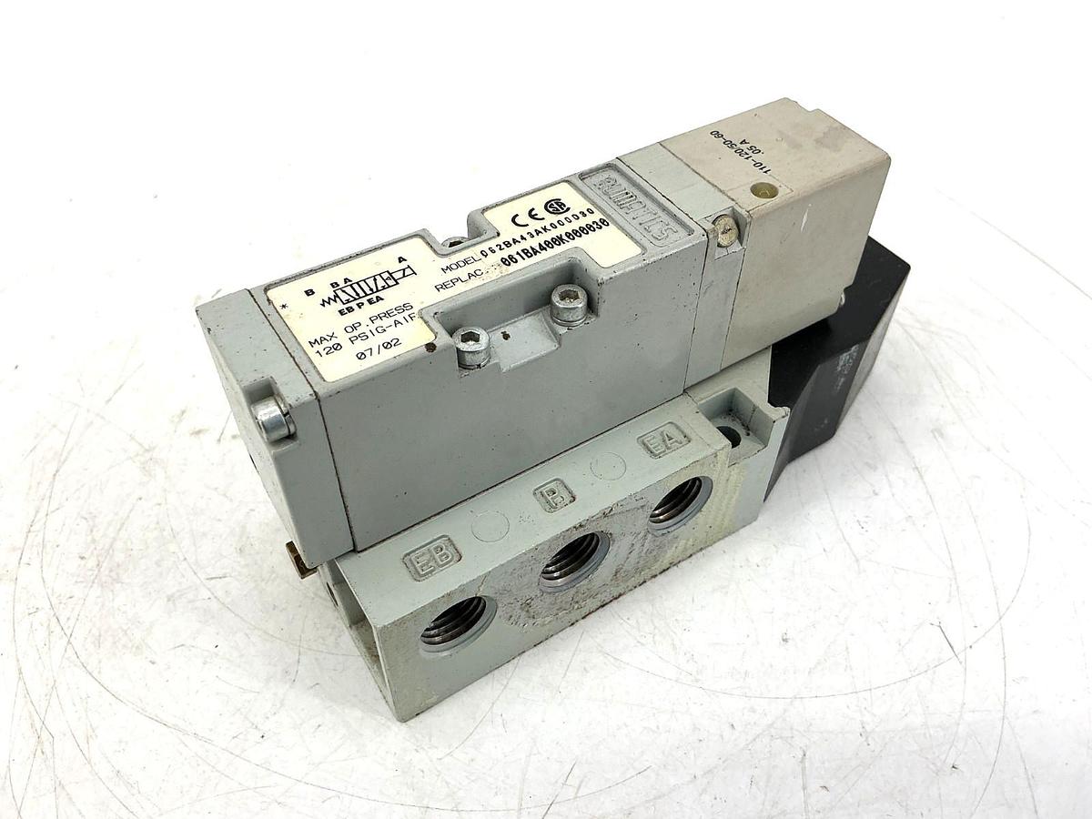 Used Numatics 062BA43AK000030 Solenoid Valve 120PSIG-Air 0.05A 110/120V 50/60HZ
