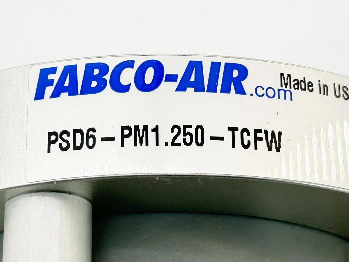 New Fabco Air PSD6-PM1.250-TCFW Pneumatic Cylinder 2-1/2" Bore 1-1/4" Stroke