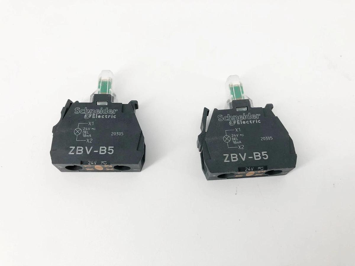 Lot of 2 New Schneider Electric ZBV-B5 Light Modules 24V - No Box