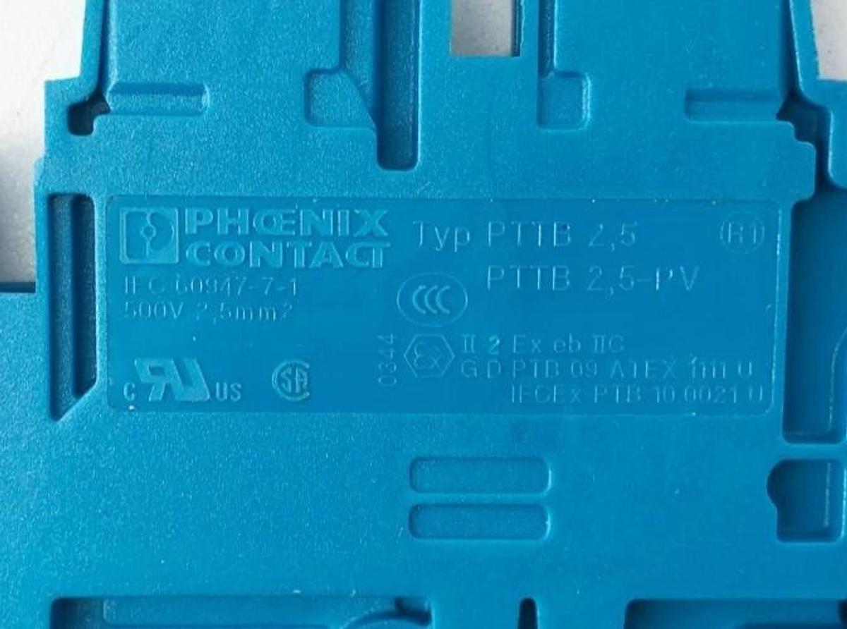Lot of 5 New Phoenix Contact PTTB 2,5 Terminal Block 500V 3210570 - No Box