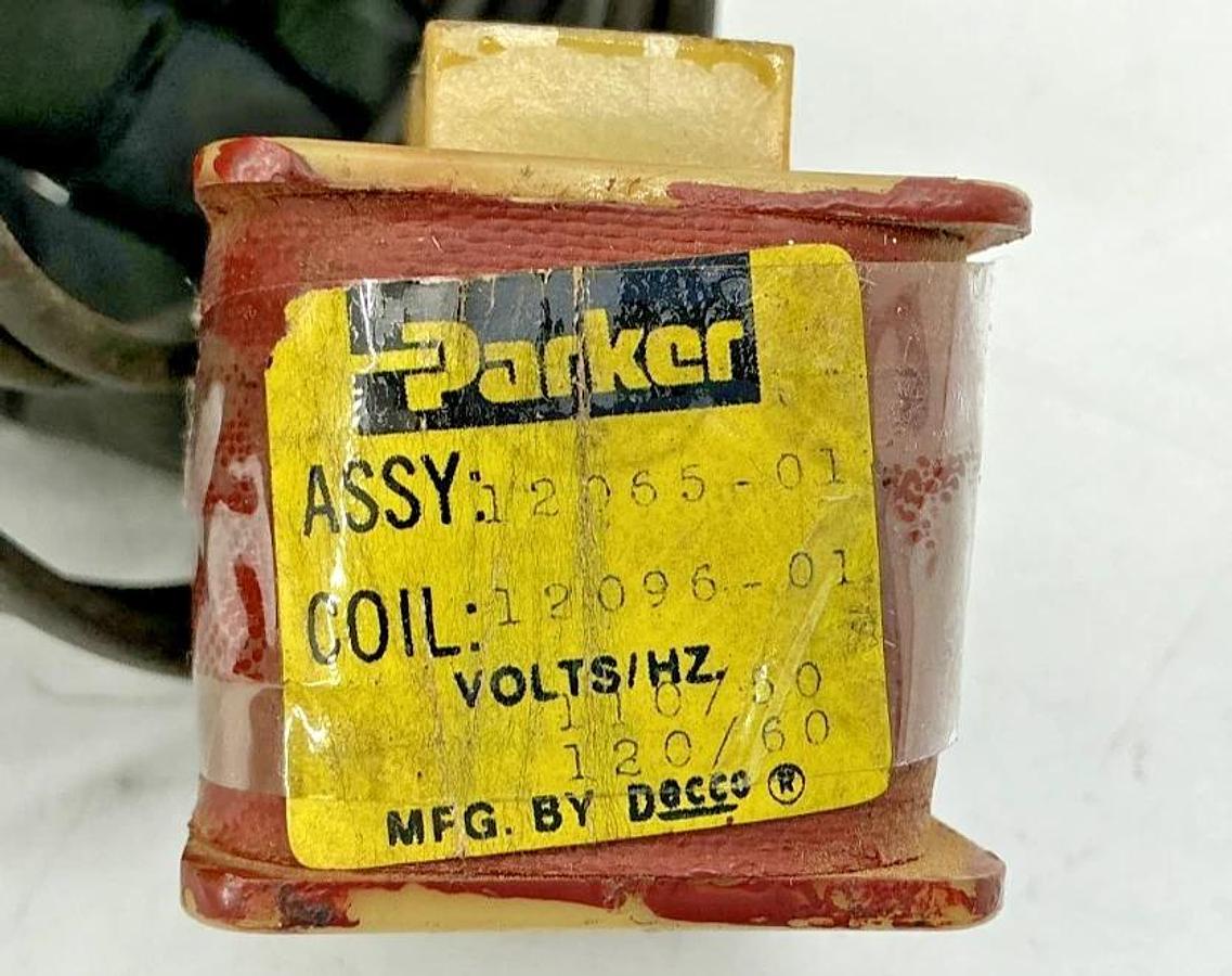 New Parker 12096-01 Solenoid Coil 110/120VAC 50/60HZ 12065-01 1209601 - No Box