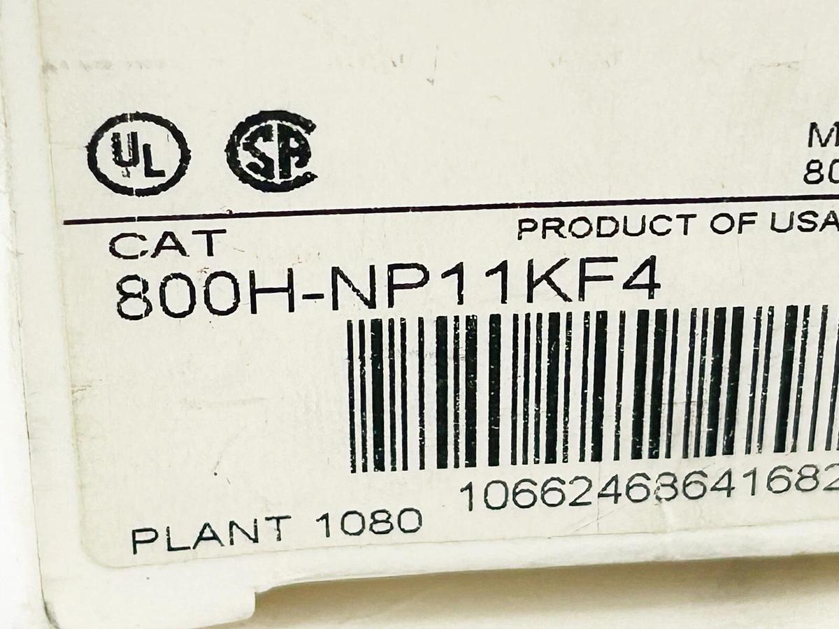 New Allen Bradley 800H-NP11KF4 Selector Switch 4 Position Wing Lever Maintained