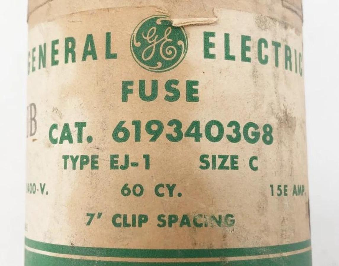New GE General Electric 6193403G8 Fuse 2400V 15E Amp Type EJ-1 Size C