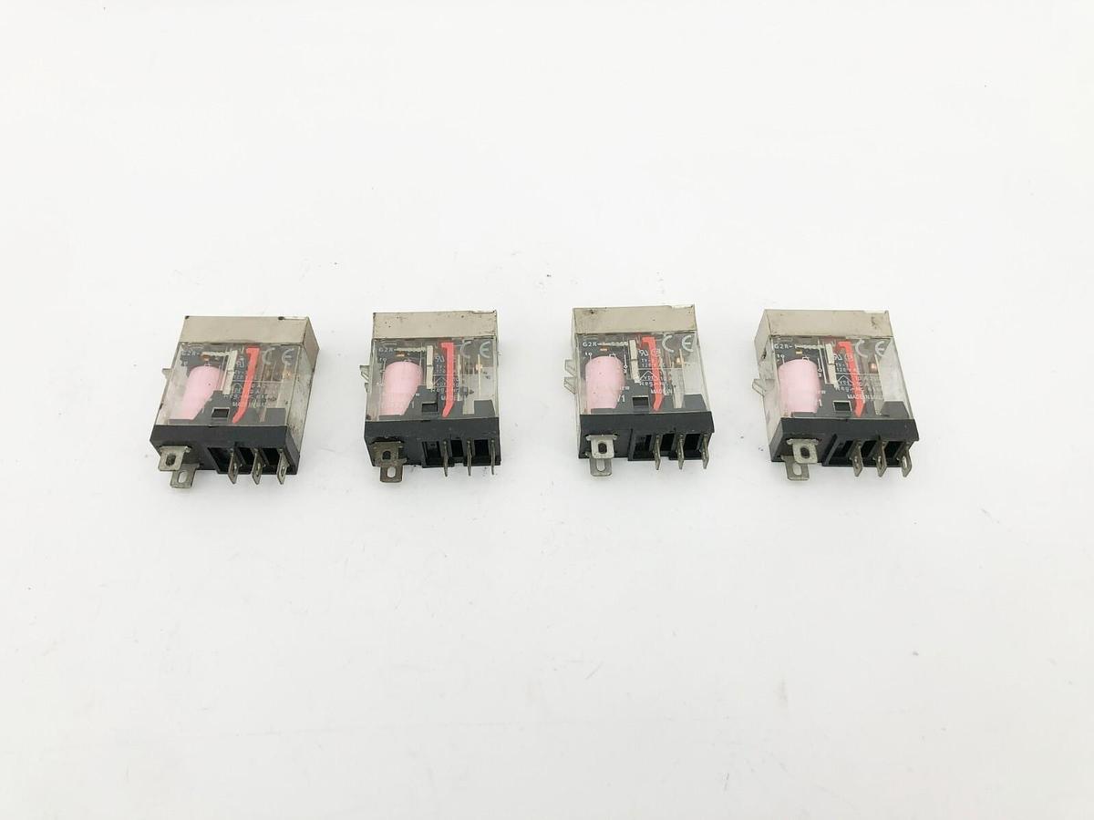 Used Lot of 4 Omron G2R-1-S AC120(S) Relays 10A 120VAC
