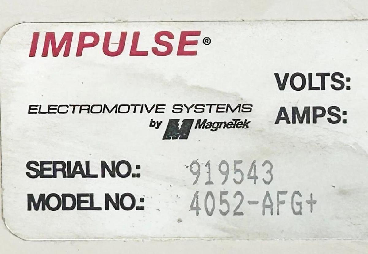 Used Impulse 4052-AFG+ AC Drive 40HP 3Phase 460V 58A 50/60Hz