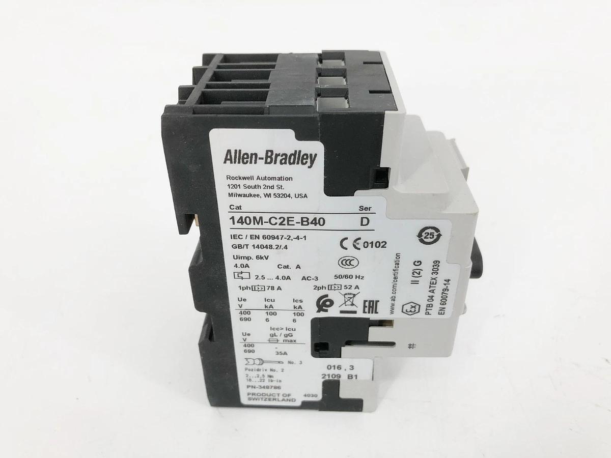New Allen Bradley 140M-C2E-B40 Ser. D Motor Protector Breaker 2.5-4A - No Box