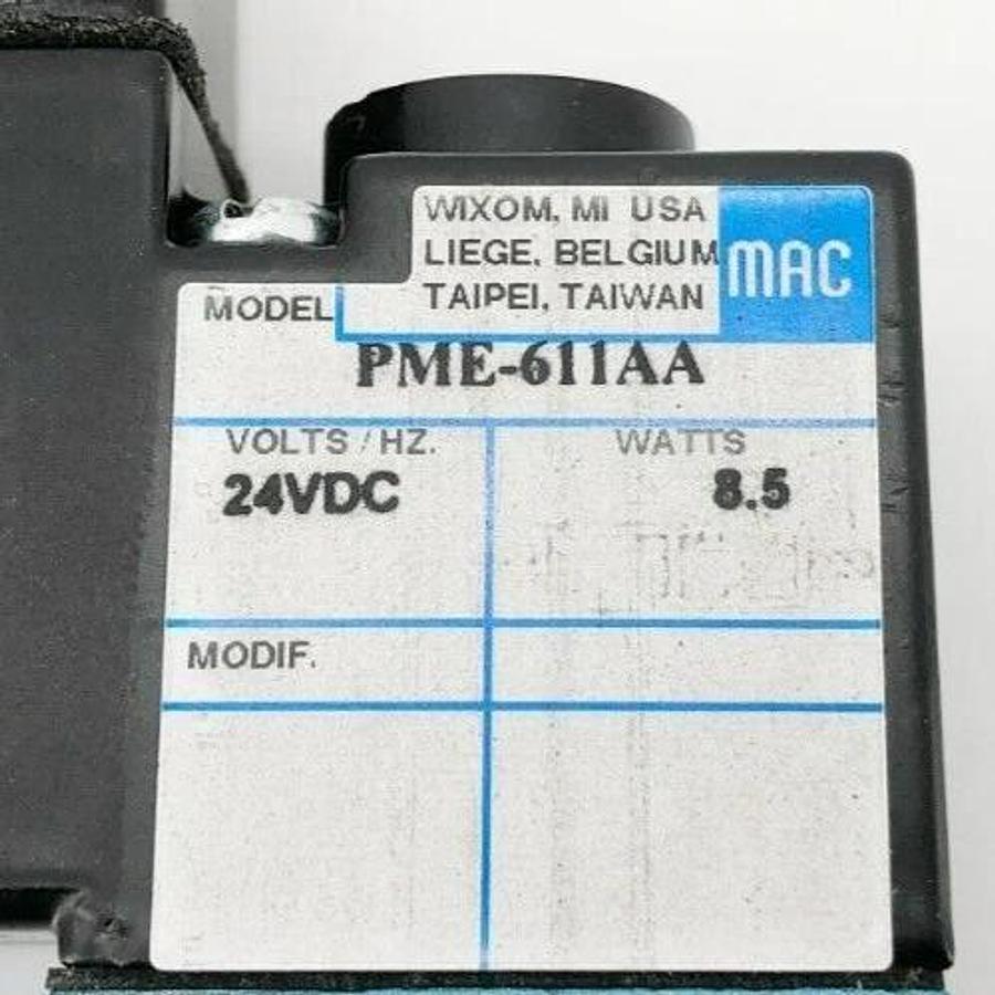 New MAC Valves PME-611AA Solenoid Valve 24VDC 8.5W
