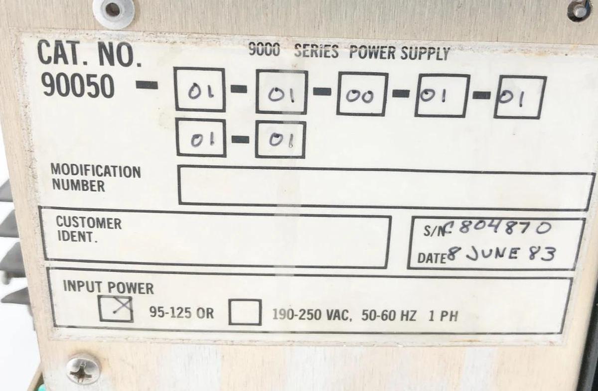 Used Bently Nevada 90050-01-01-00-01-01-01-01 Power Supply 9000 Series 95-125VAC