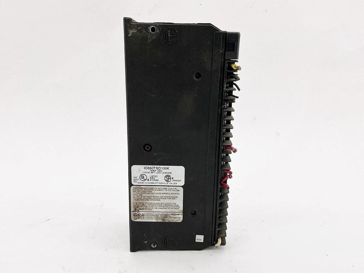 Used GE Fanuc IC660TSD100K Terminal Assembly 115V 8PT Low Leakage