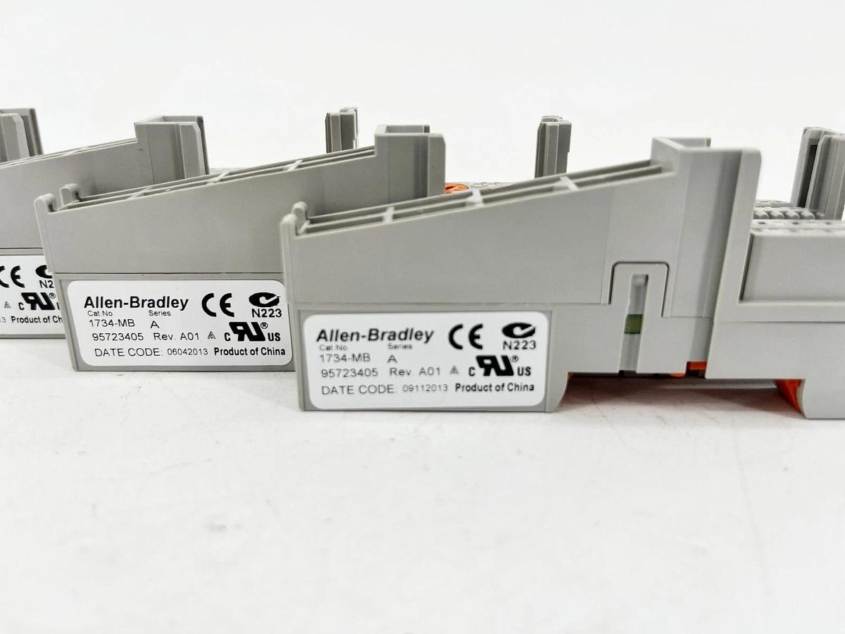 Used Lot of 4 Allen Bradley 1734-MB Ser. A Point I/O Module Mounting Bases