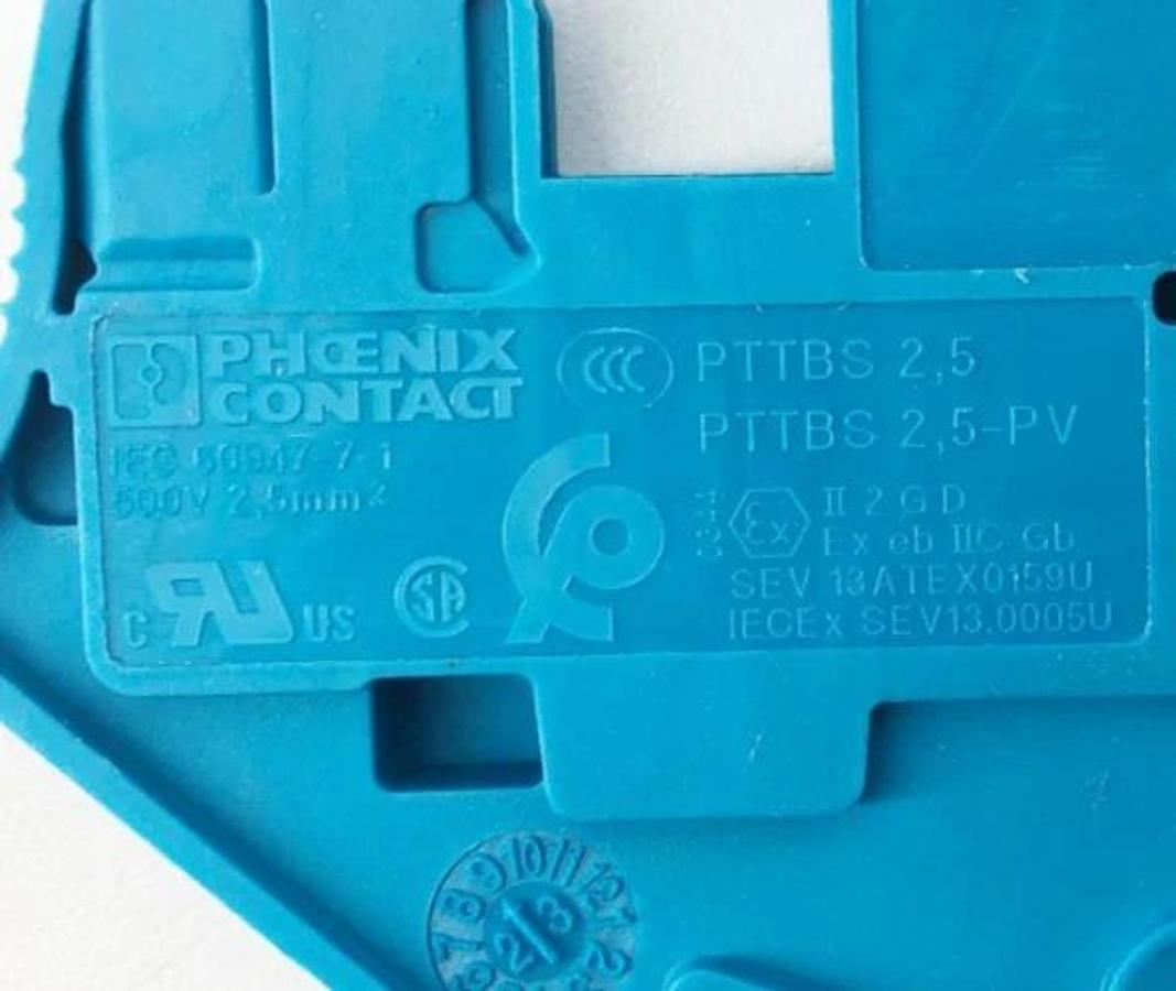 Lot of 5 New Phoenix Contact PTTBS 2,5 Terminal Block 500V 3209617 - No Box