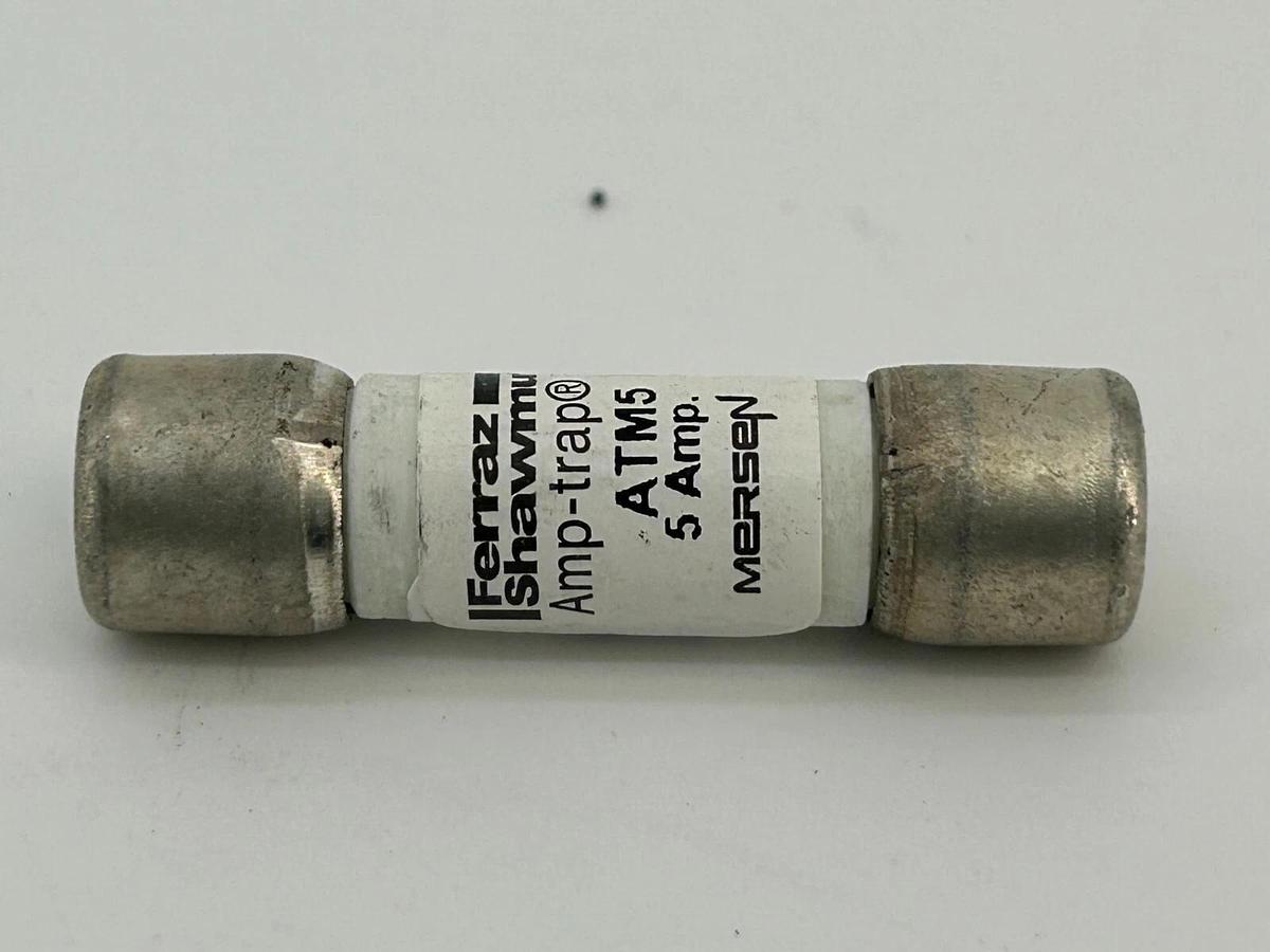 New Lot of 5 Ferraz Shawmut ATM5 Amp Trap Fuse 5A 600V