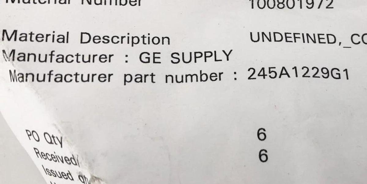 New 245A1229G1 Medium Voltage Contact 700A 5kV - No Box