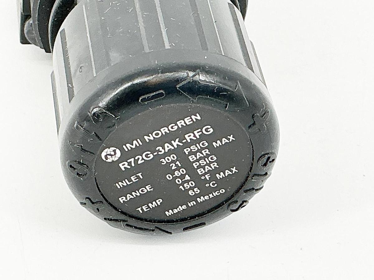 New Norgren R72G-3AK-RFG Pressure Regulator 300PSIG 21Bar 150F