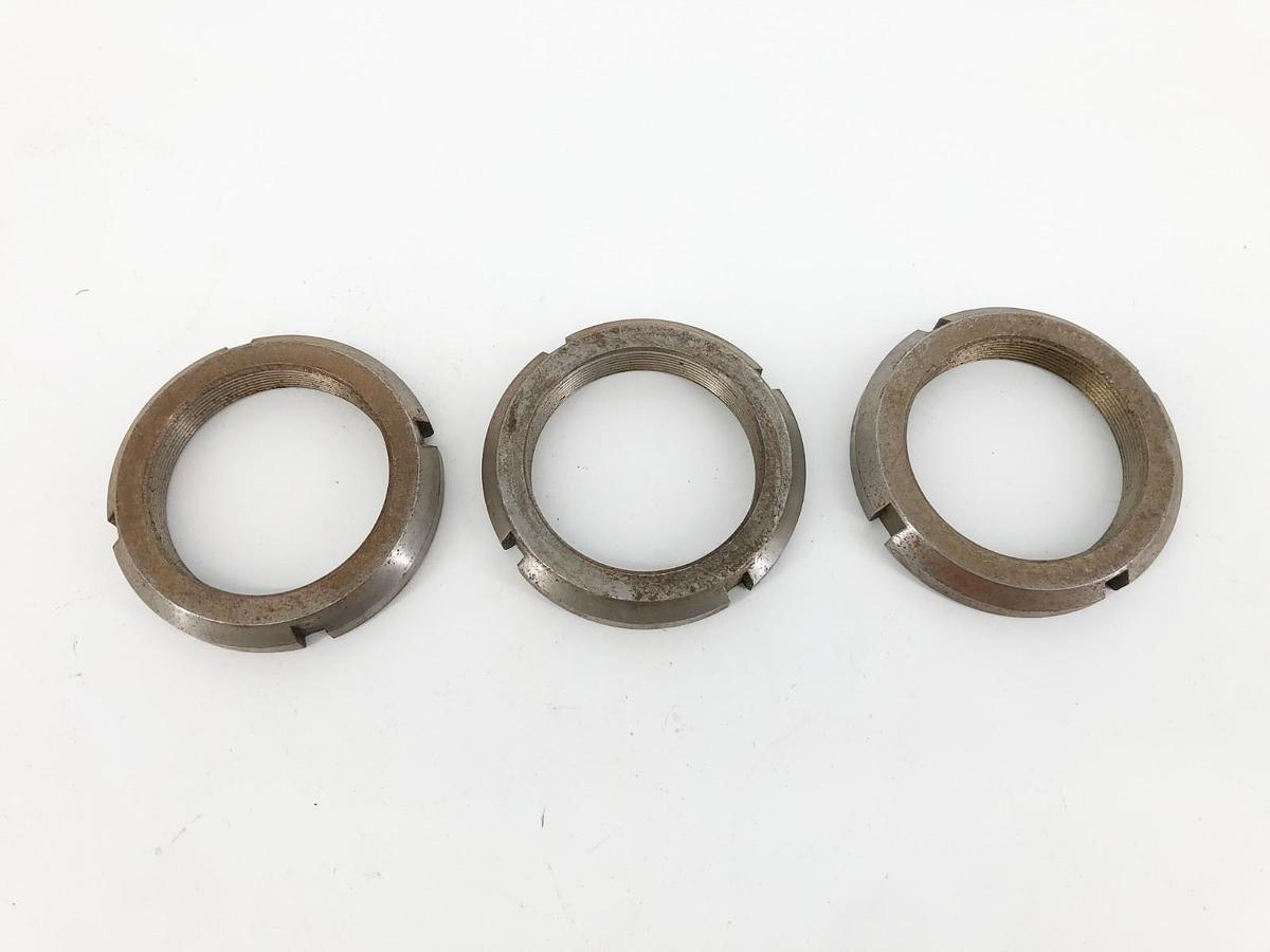Used Lot of 3 Whittet-Higgens N-11 Locknuts 2.157-18 Thread 2-31/32" OD