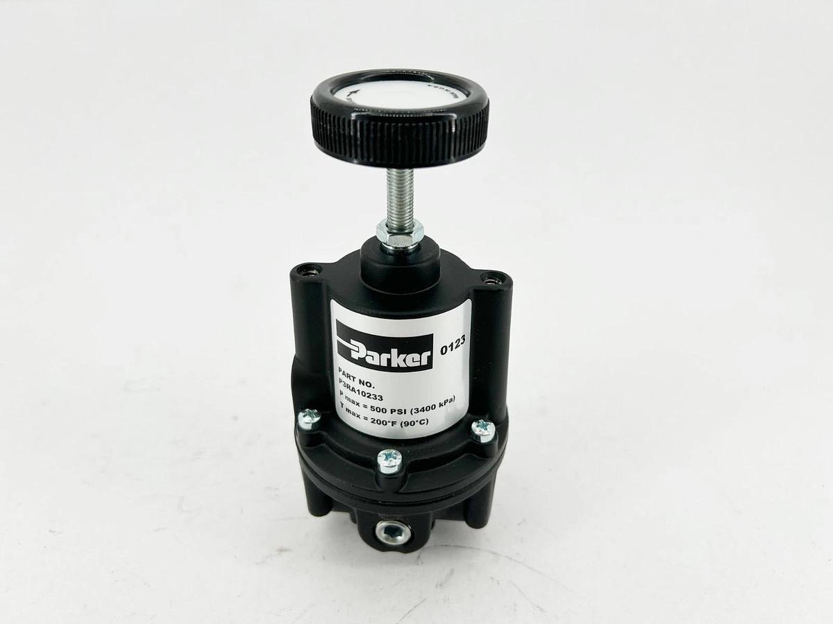 New Parker P3RA10233 Precision Regulator 3/8" NPT 500psi Max