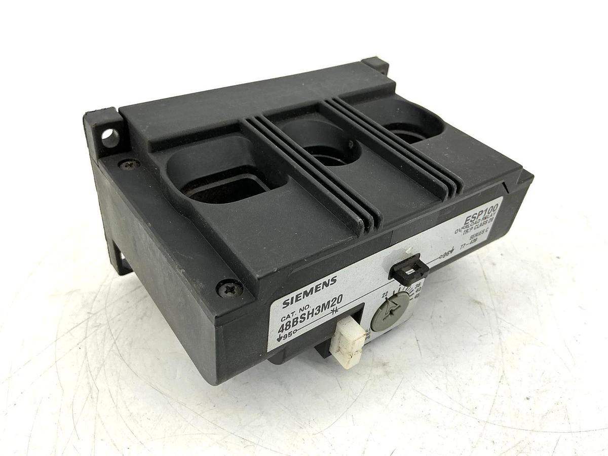 Used Siemens 48BSH3M20 Ser C Overload Relay Solid State 3PH 22-45FLA 600VAC 50/60HZ