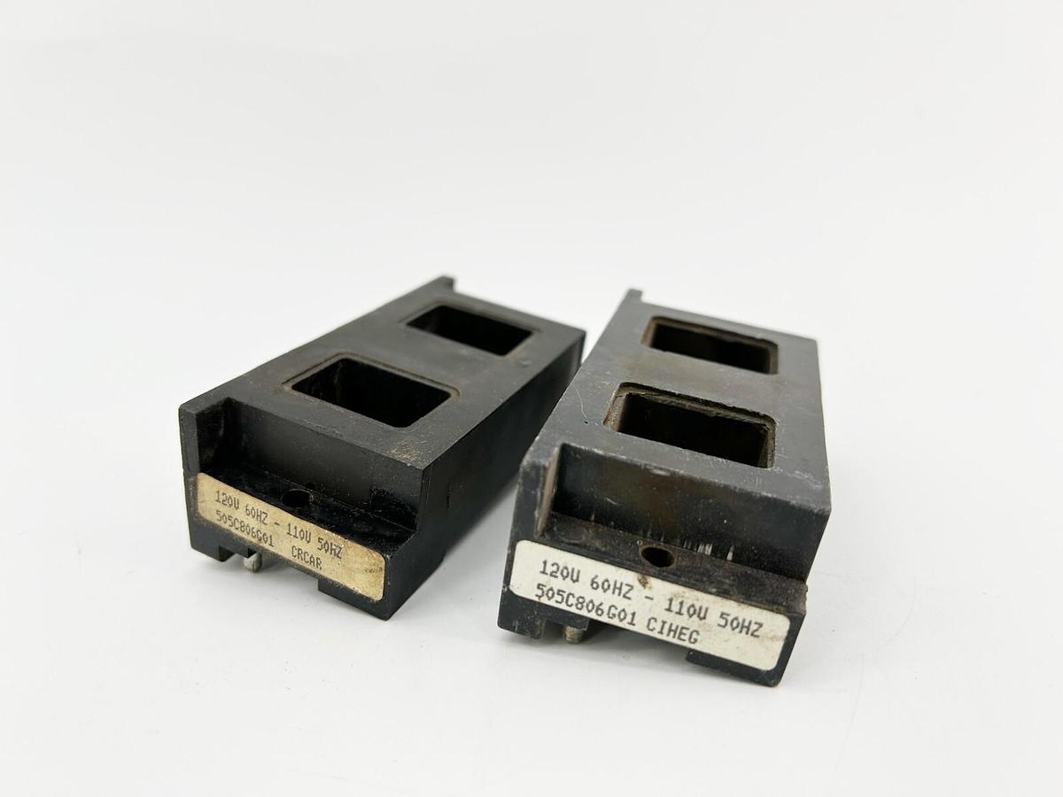 Used Lot of 2 Cutler Hammer 505C806G01 Coil 110/120V 50/60Hz A200 Contactors