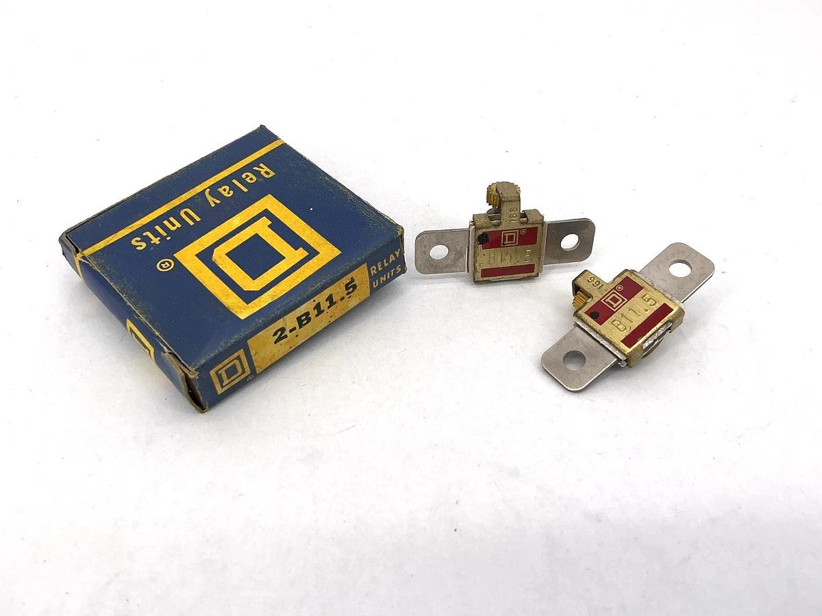 New Square D 2-B11.5 Relay Units QTY 2 Per Box