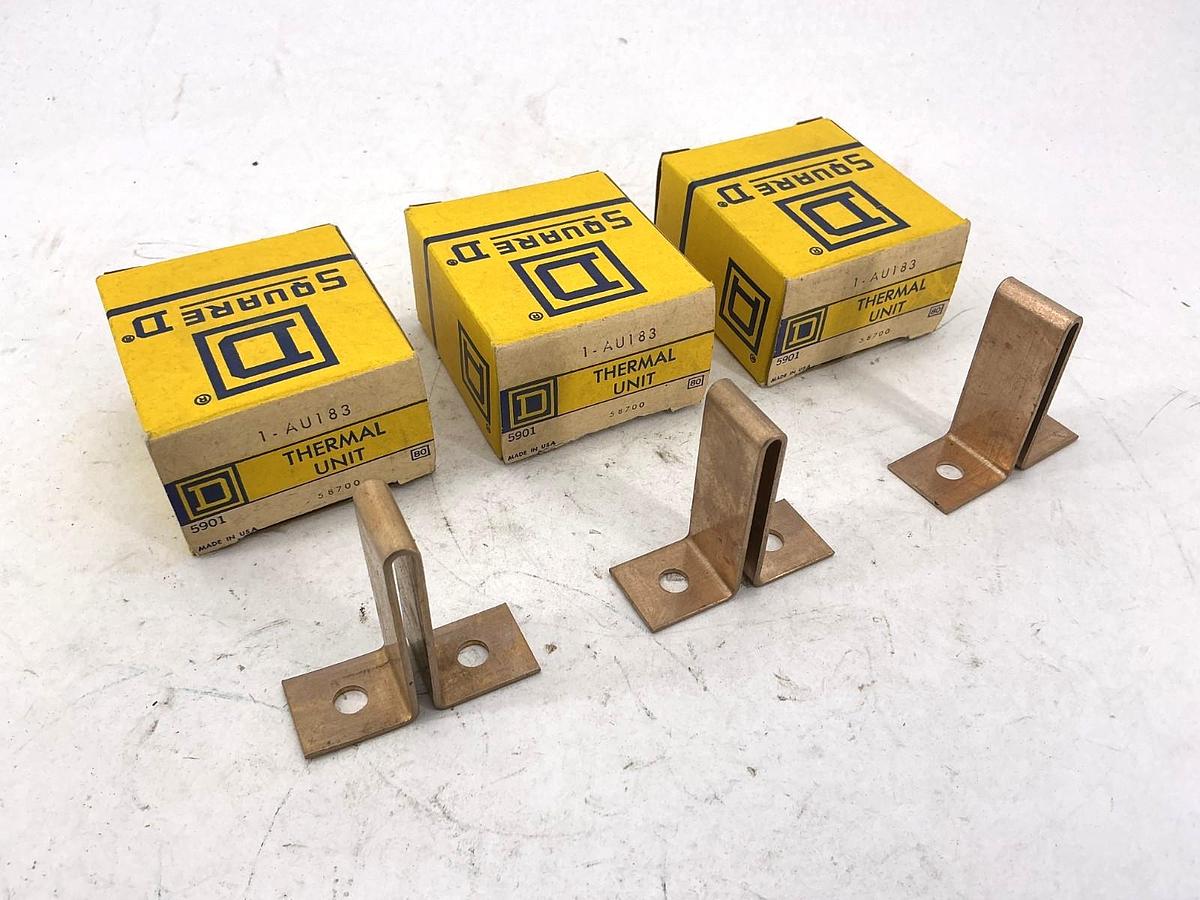 Lot of 3 New 1-AU183 Overload Relay Thermal Unit AU-183 58700