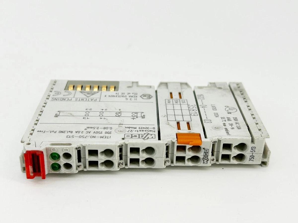 New Wago 750-513 Output Module 2 Channel Relay Output 250V 2A - No Box