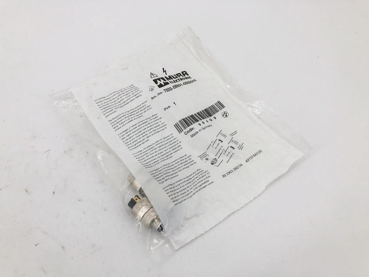 New Murr Elektronik 7000-08651-0000000 Connector M8 Male