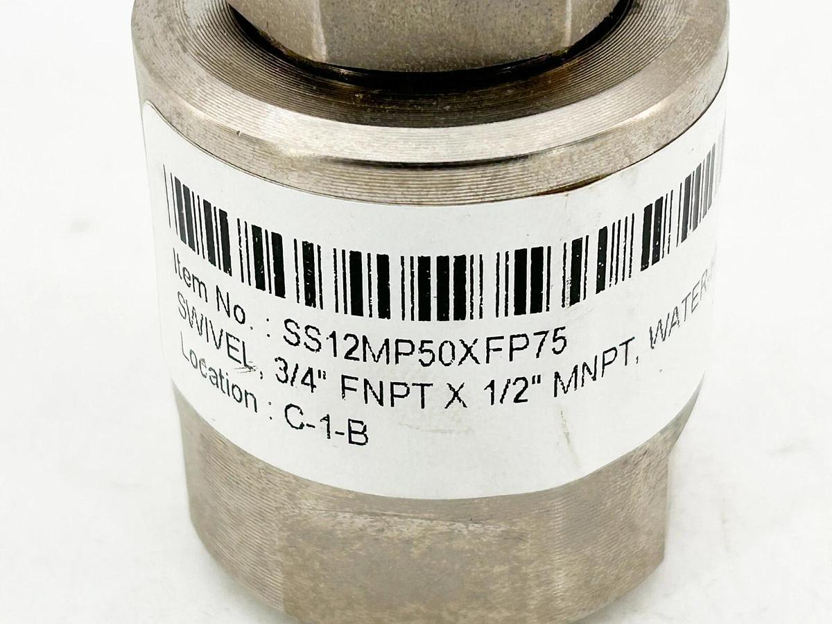 New Super Swivel SS12MP50XFP75 3/4" FNPT X 1/2" MNPT