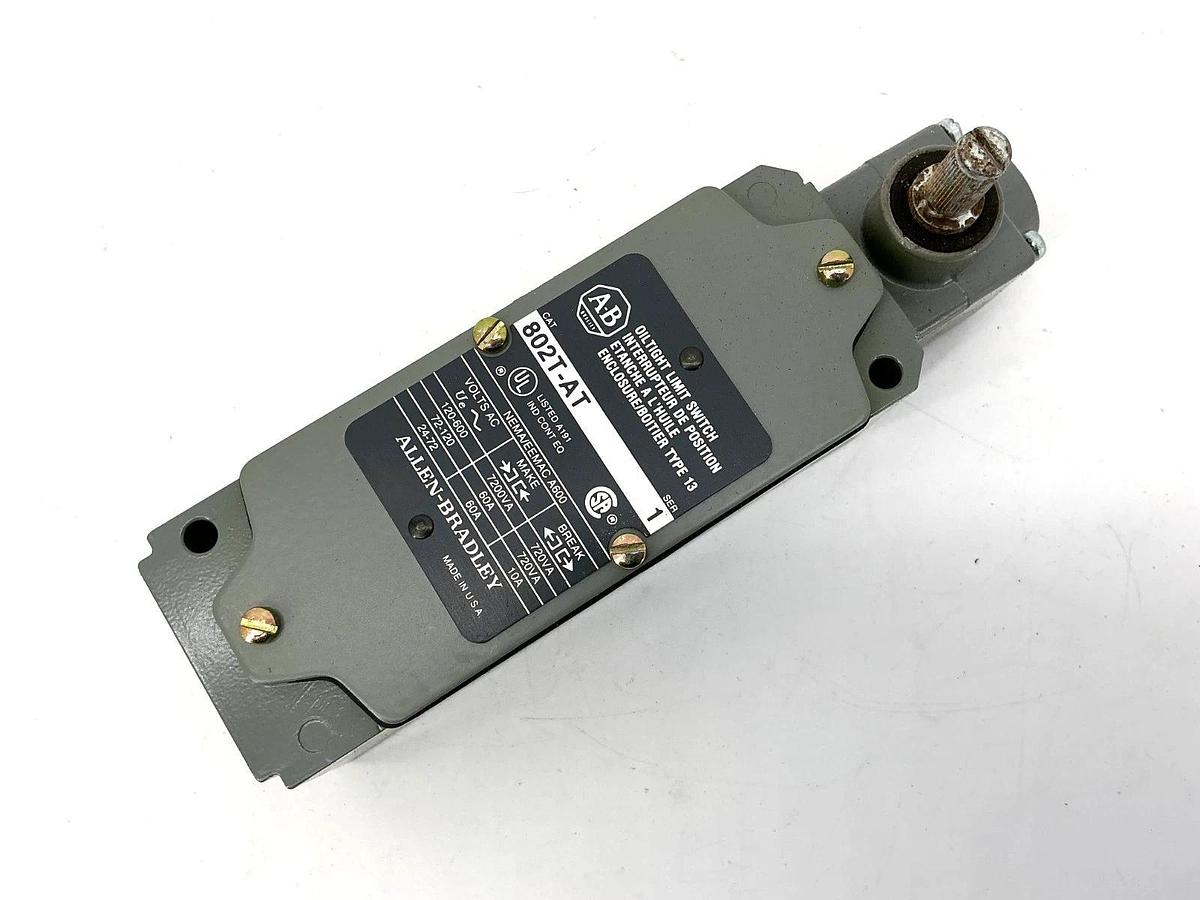 New Allen Bradley 802T-AT Ser 1 Oiltight Limit Switch Lever Type 10A 600V No Box