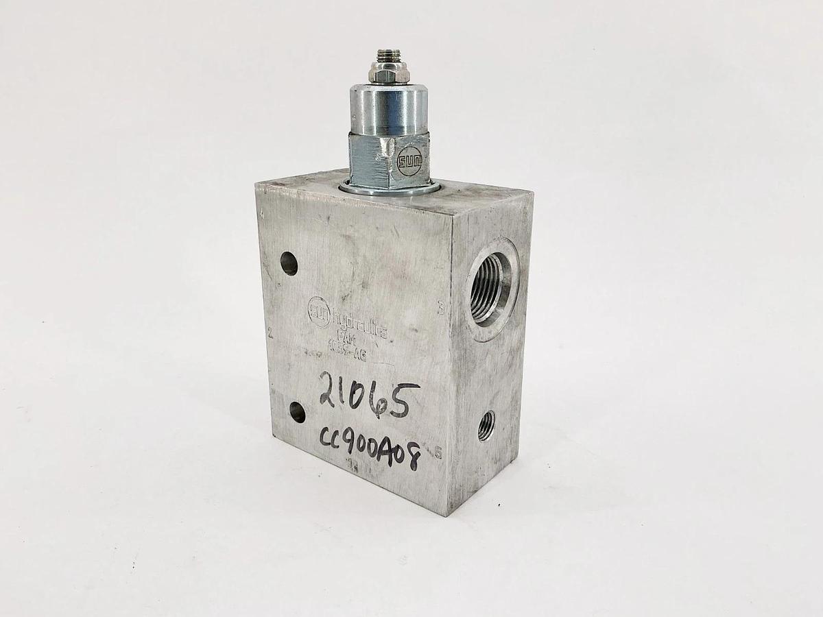 Used Sun Hydraulics PAM Manifold with CWGA-LHN Valve 3:1 Pilot Ratio