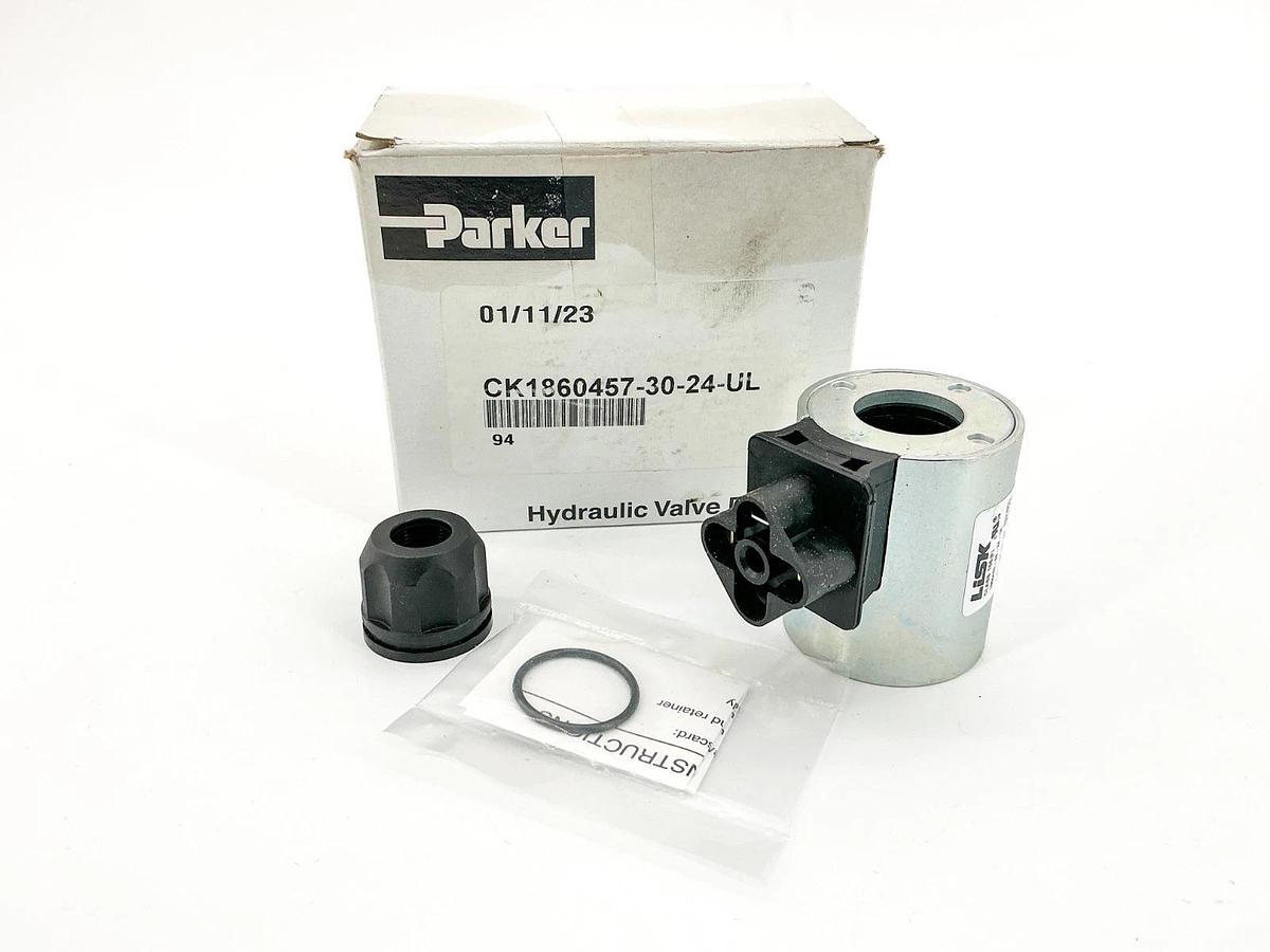 New Parker CK1860457-30-24-UL Solenoid Coil 24VDC