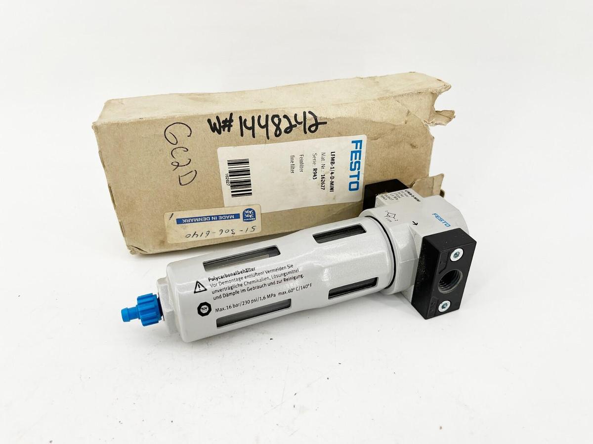 New Festo LFMB-1/4-D-MINI Fine Filter 230PSI 1/4" 162627