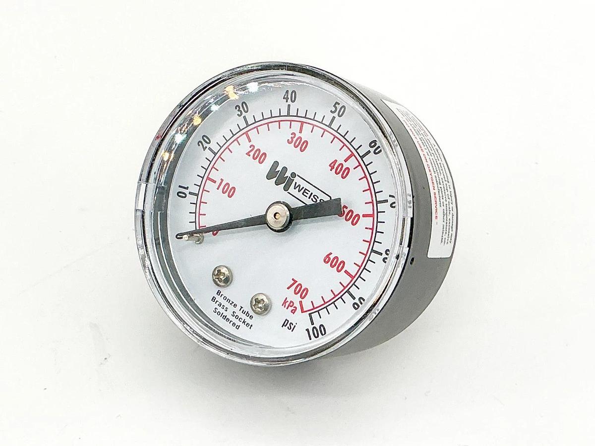 New Weiss TL20-110-4B Pressure 0-100PSI 1/4" 2" Face