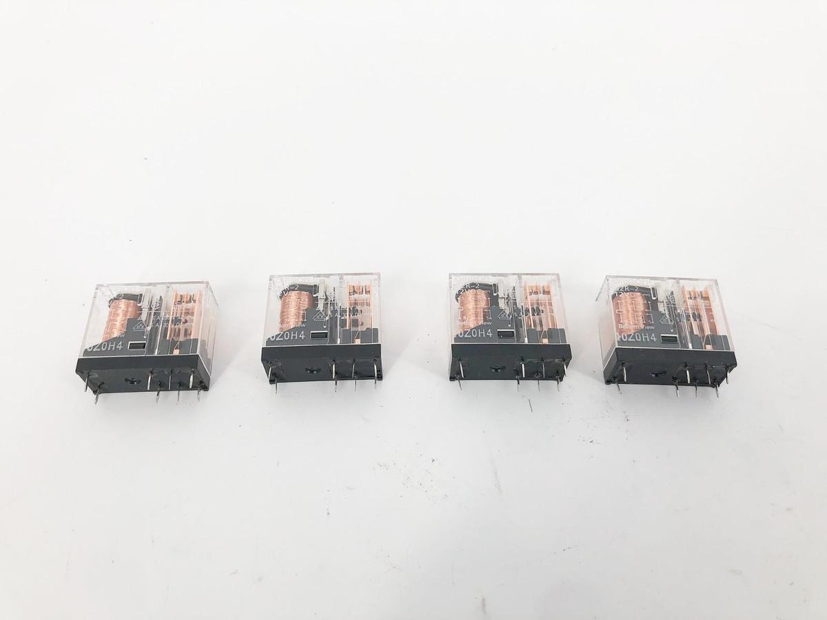 Lot of 4 New Omron G2R-2 Relays 12VDC DPDT 10A 10Z0H4 12998884 - No Box