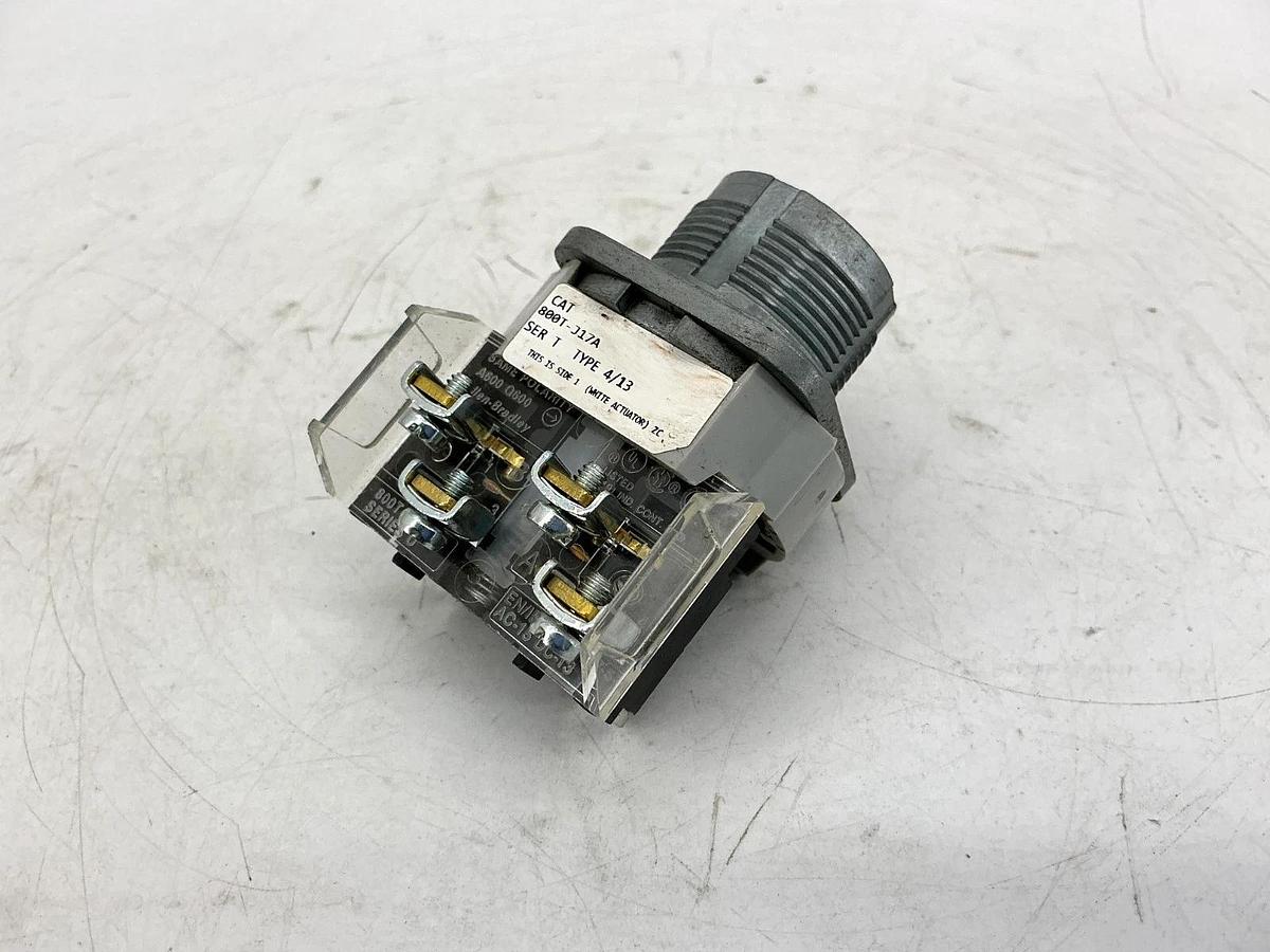 New Allen Bradley 800T-J17A Ser T Selector Switch 3Pos Missing Knob Lever No Box