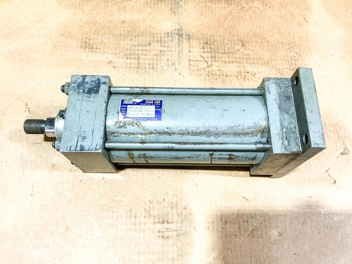 Used Miller Fluid AR61B Pneumatic Cylinder 500PSI 3-1/4” Bore