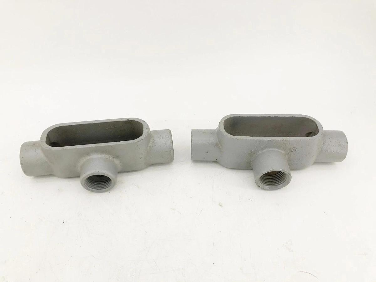 Lot of 2 New Killark T37 Conduit Bodies 1" Trade Size