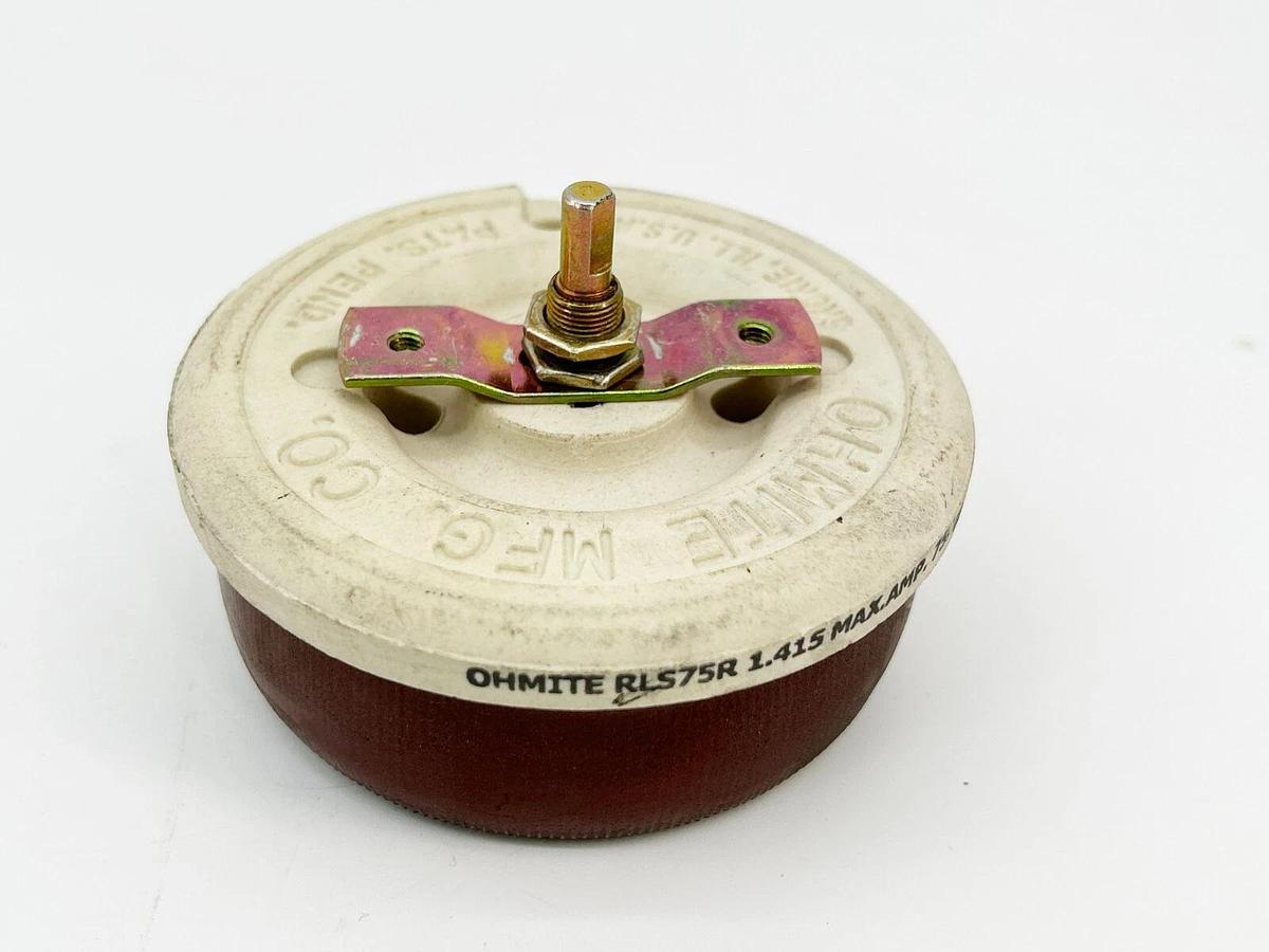 New Ohmite RLS75R Rheostat Potentiometer 1.415A 75OMHS
