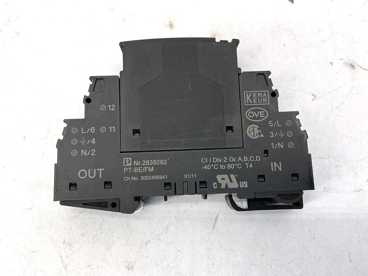 New Phoenix Contact PT-2-PE/S-120AC/FM Plugtrap Uc-150VAC In-26A 2856812