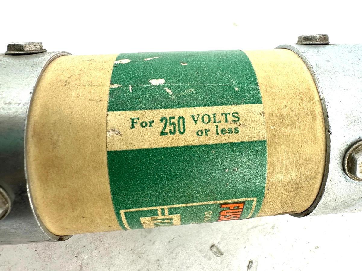 Used Lot of 2 Bussmann FRN-225 Fusetron Dual-Element Fuse 225A 250V