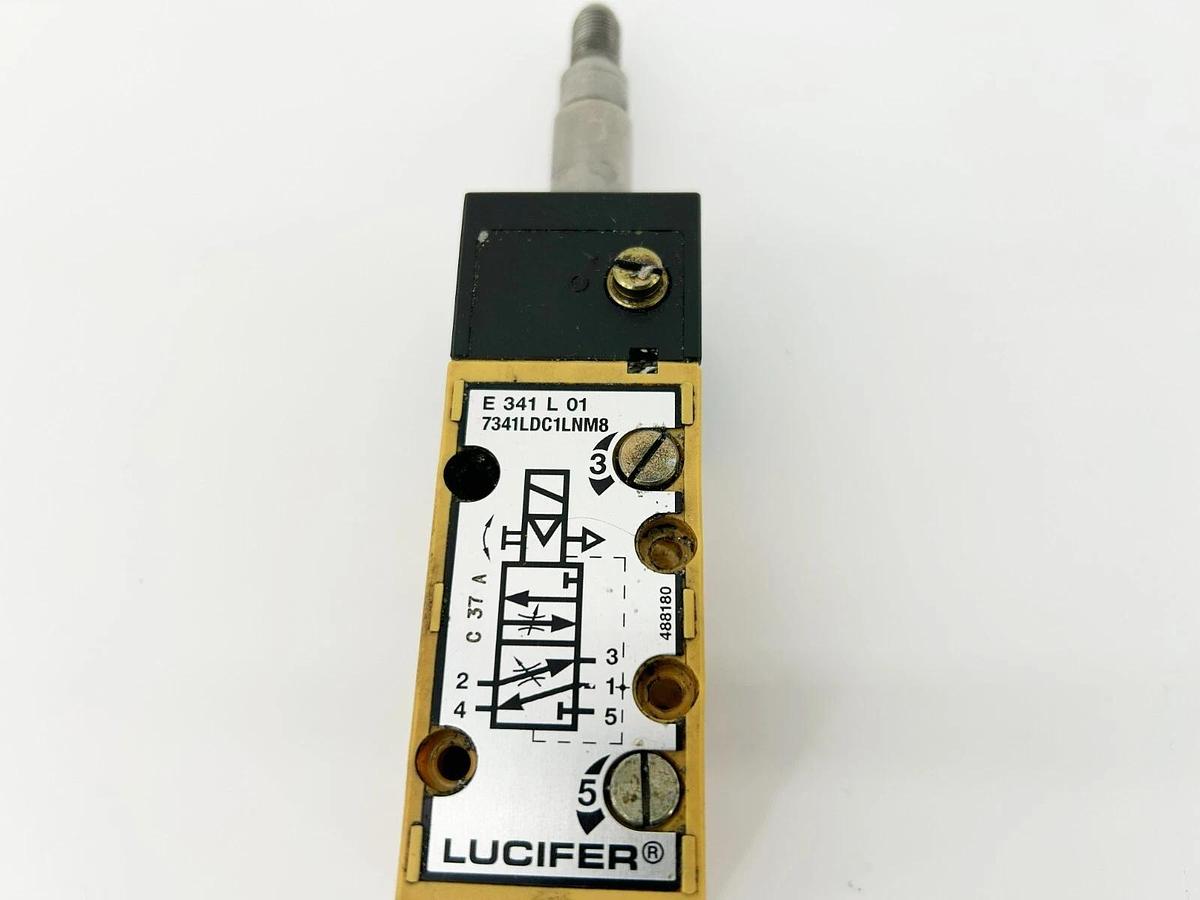 Used Parker Lucifer 345L01 Solenoid Valve, 24VDC, 13W, 7341LDC1LNM8 - No Coil