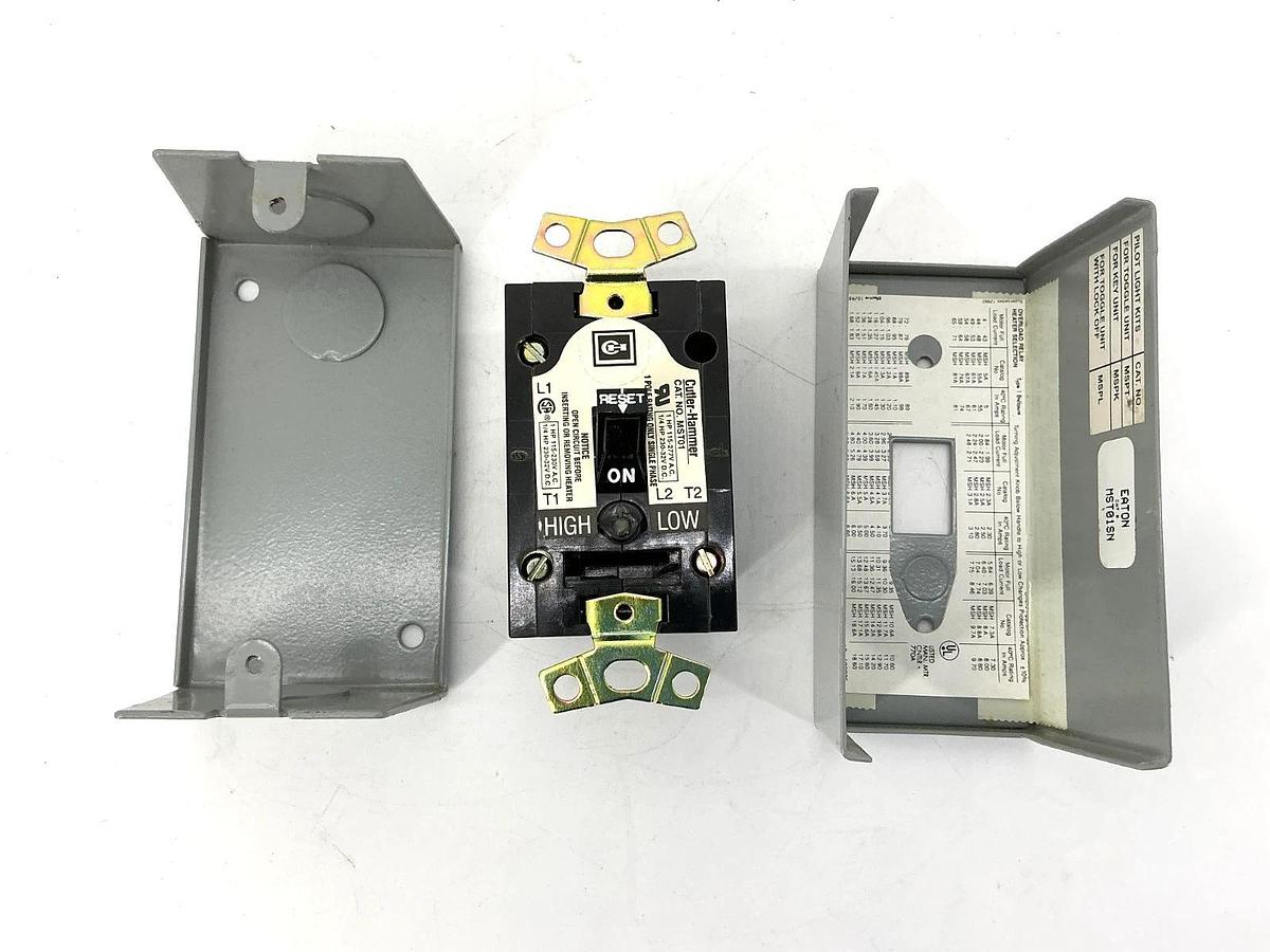 New Eaton Cutler-Hammer MST01SN Manual Motor Starter 1-Pole Nema-1 Enclosure