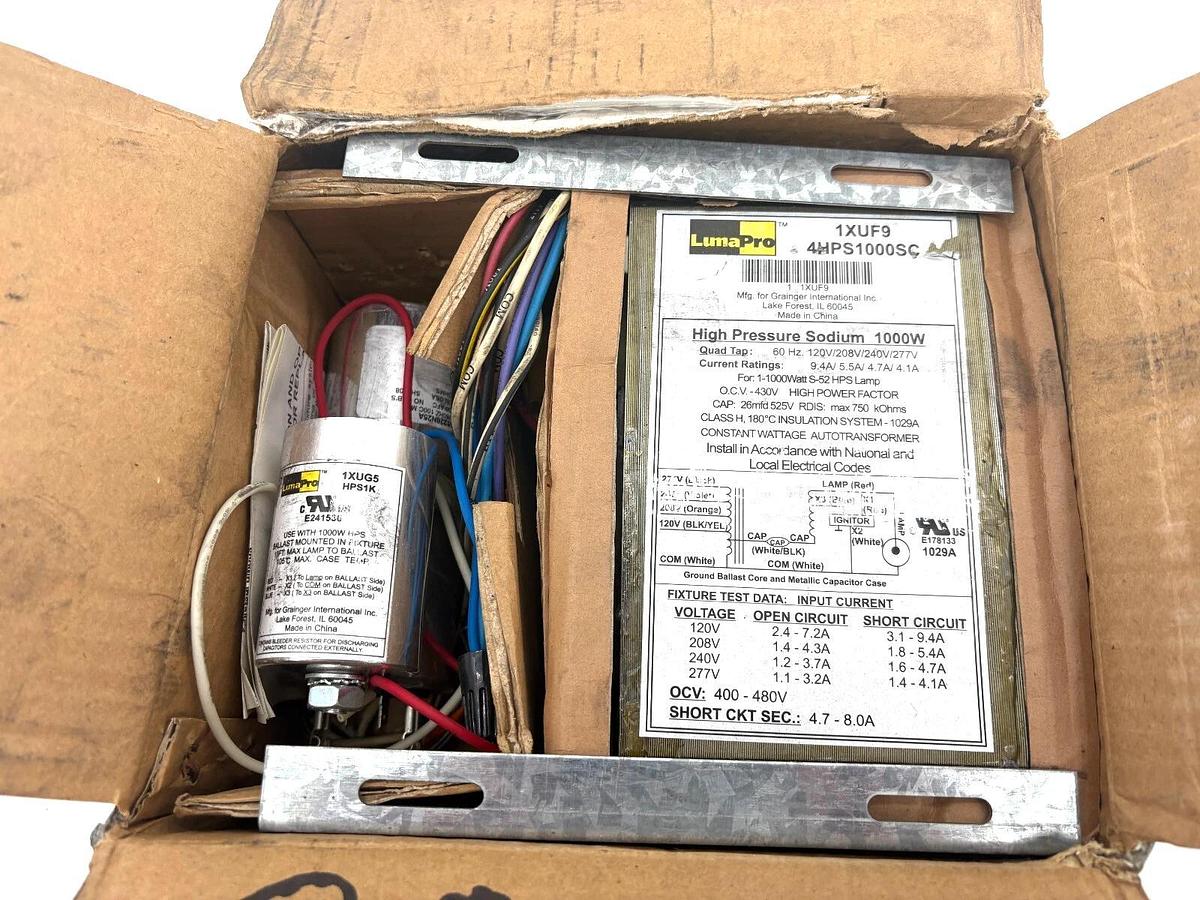 New LumaPro 1XUF9 HID Ballast 1000W 120/277VAC HPS